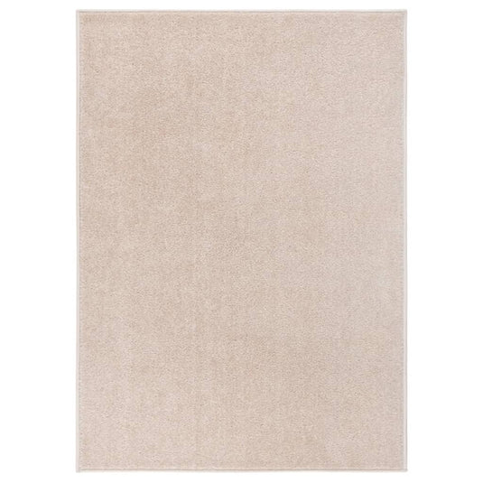 Vidaxl vloerkleed kortpolig 120x170 cm donkerbeige