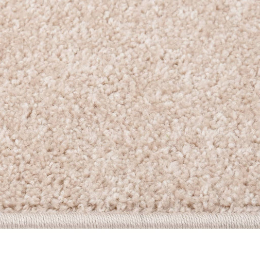 Vidaxl vloerkleed kortpolig 140x200 cm donkerbeige