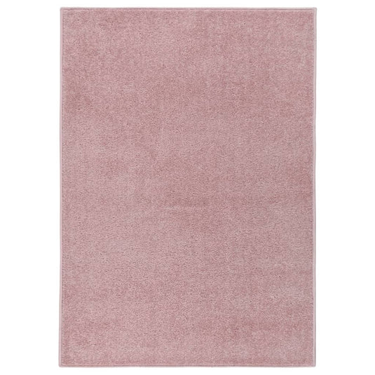VidaXL Vloerkleed kortpolig 120x170 cm roze