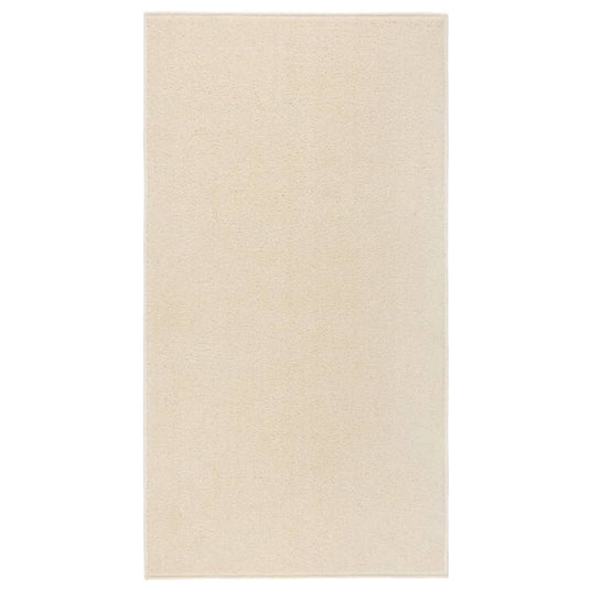 VidaXL Vloerkleed kortpolig 80x150 cm crèmekleurig