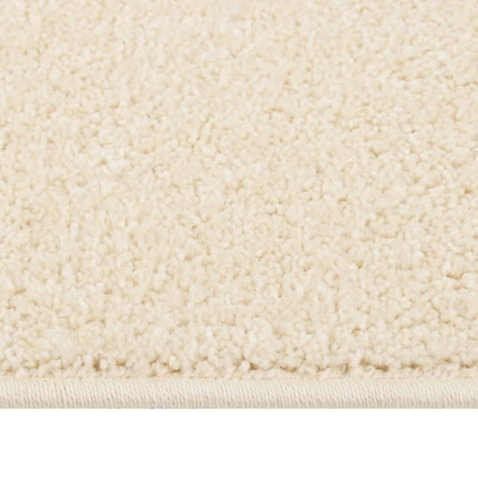 VidaXL Vloerkleed kortpolig 140x200 cm crèmekleurig