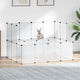 Vidaxl dierenhok klein 143x107x93 cm polypropeen en staal transparant