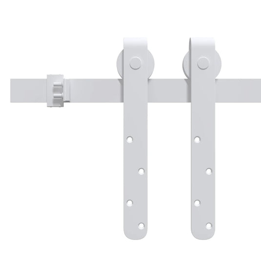 Vidaxl ophangset voor minischuifdeur 152 cm koolstofstaal wit