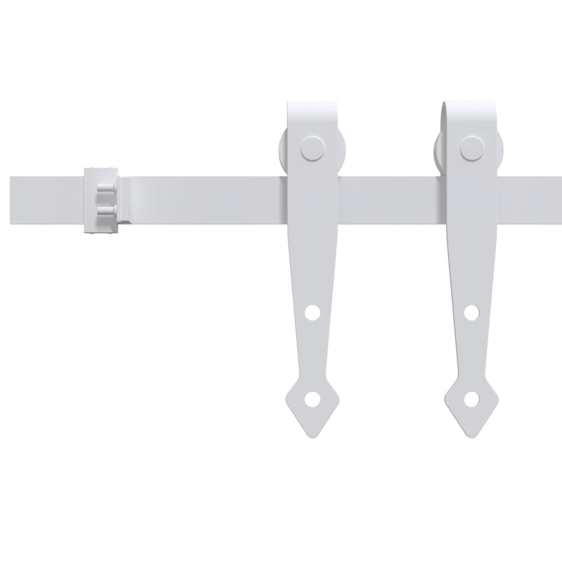 Afbeelding laden in galerijviewer, Vidaxl ophangset voor minischuifdeur 122 cm koolstofstaal wit

