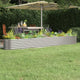 Vidaxl plantenbak 332x40x36 cm gegalvaniseerd staal zilverkleurig