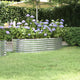 Vidaxl plantenbak 152x80x36 cm gegalvaniseerd staal zilverkleurig