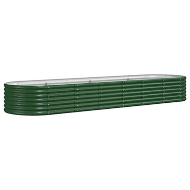 Vidaxl plantenbak 296x80x36 cm gegalvaniseerd staal groen