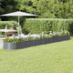 Vidaxl plantenbak 512x80x36 cm gegalvaniseerd staal antracietkleurig