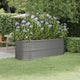 Vidaxl plantenbak 224x80x68 cm gegalvaniseerd staal grijs