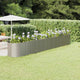 VidaXL Plantenbak 512x80x68 cm gepoedercoat staal zilverkleurig