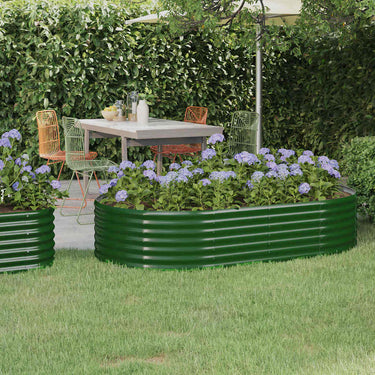 Vidaxl plantenbak 175x100x36 cm gegalvaniseerd staal groen