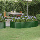 Vidaxl plantenbak 175x100x36 cm gepoedercoat staal groen