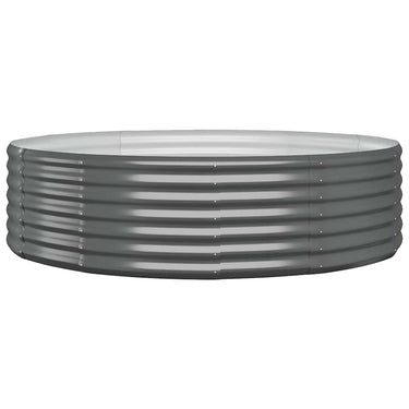 Vidaxl plantenbak 140x140x36 cm gegalvaniseerd staal antracietkleurig
