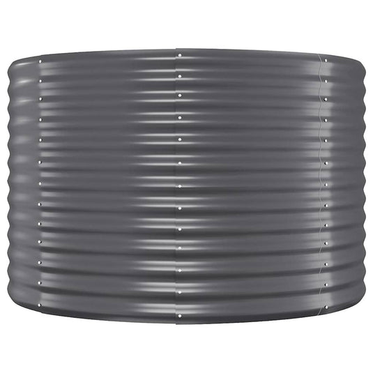 Vidaxl plantenbak 100x100x68 cm gegalvaniseerd staal antracietkleurig