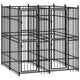 VidaXL Hondenkennel 3,69 m² staal