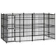 VidaXL Hondenkennel 7,37 m² staal