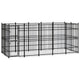 VidaXL Hondenkennel 9,22 m² staal