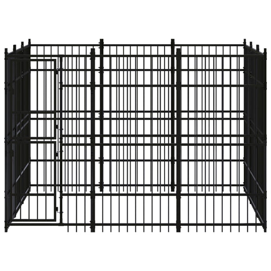 VidaXL Hondenkennel 8,29 m² staal