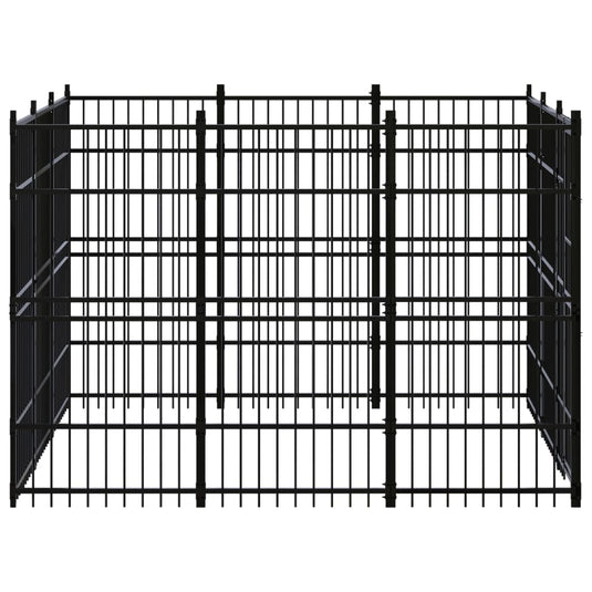 VidaXL Hondenkennel 8,29 m² staal