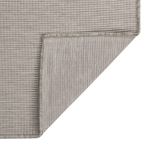 Vidaxl buitenkleed platgeweven 160x230 cm lichtgrijs