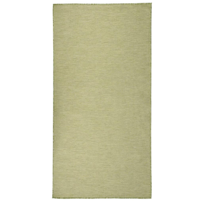 Afbeelding laden in galerijviewer, VidaXL Buitenkleed platgeweven 100x200 cm groen
