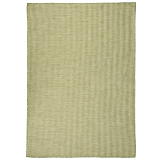 Vidaxl buitenkleed platgeweven 140x200 cm groen