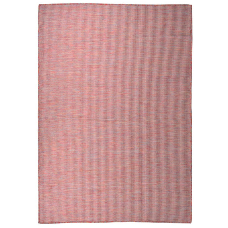 Afbeelding laden in galerijviewer, Vidaxl buitenkleed platgeweven 160x230 cm rood
