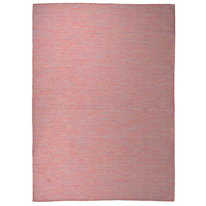 Afbeelding laden in galerijviewer, Vidaxl buitenkleed platgeweven 200x280 cm rood
