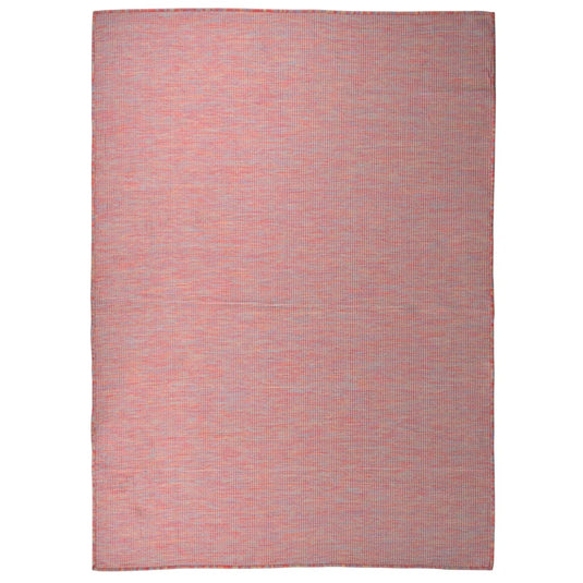 Vidaxl buitenkleed platgeweven 200x280 cm rood