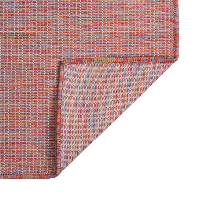 Afbeelding laden in galerijviewer, Vidaxl buitenkleed platgeweven 200x280 cm rood
