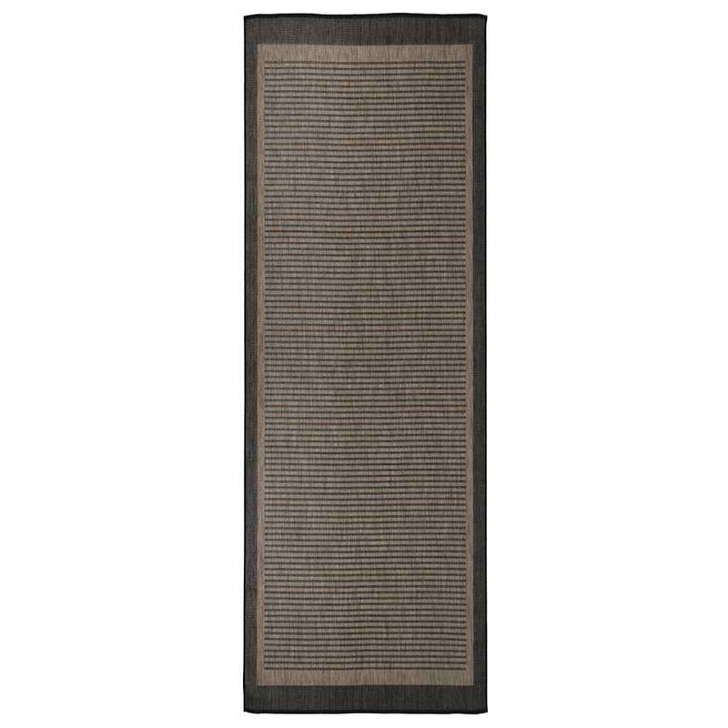 Afbeelding laden in galerijviewer, Vidaxl buitenkleed platgeweven 80x250 cm donkerbruin
