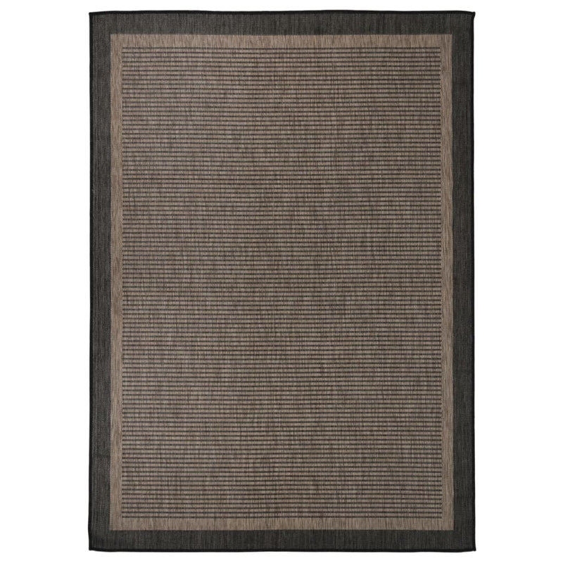 Afbeelding laden in galerijviewer, VidaXL Buitenkleed platgeweven 120x170 cm donkerbruin
