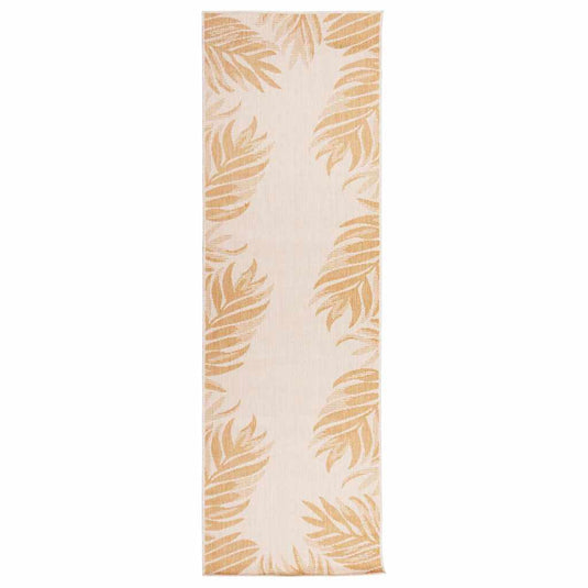 Vidaxl buitenkleed met bladpatroon platgeweven 80x250 cm