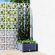 Vidaxl plantenbak met trellis blauwgrijs 40x40x121,5 cm pp