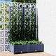 Vidaxl plantenbak met trellis blauwgrijs 80x40x121,5 cm pp