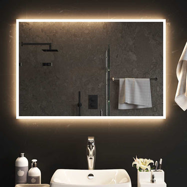 Vidaxl badkamerspiegel led 90x60 cm