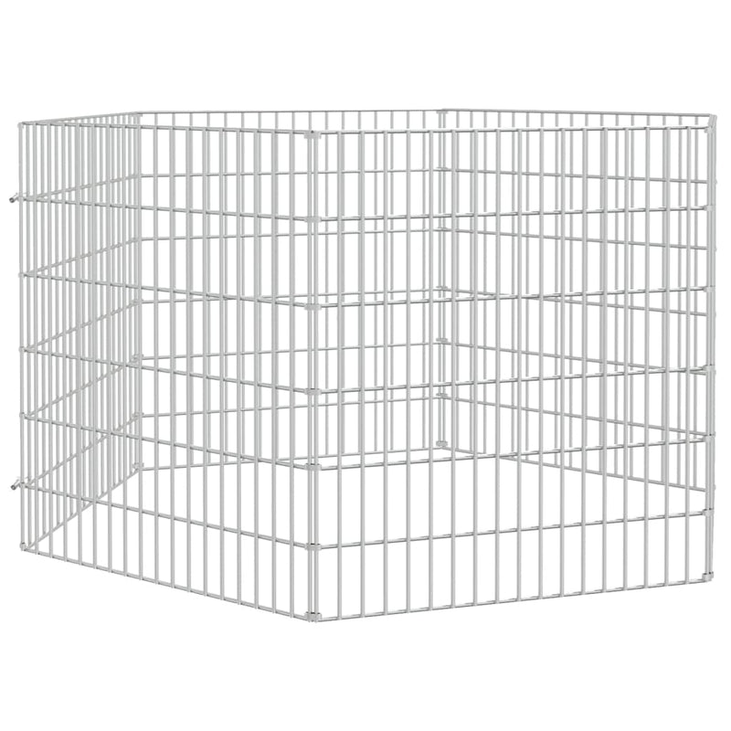 Afbeelding laden in galerijviewer, Vidaxl dierenverblijf 6 panelen 54x60 cm gegalvaniseerd ijzer
