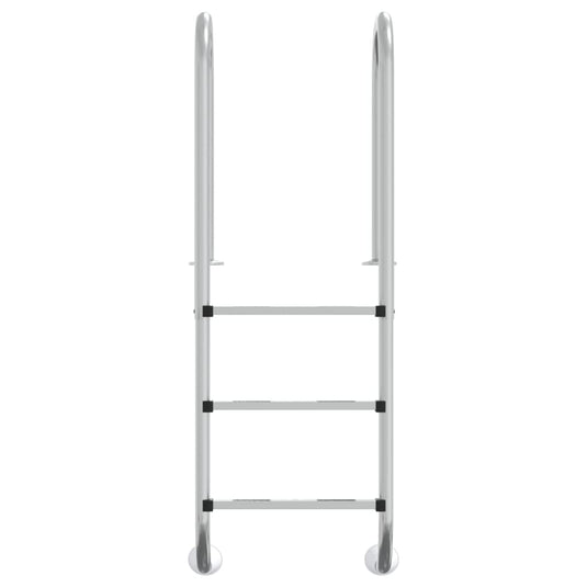 Vidaxl zwembadladder 54x38x158 cm 304 roestvrijstaal