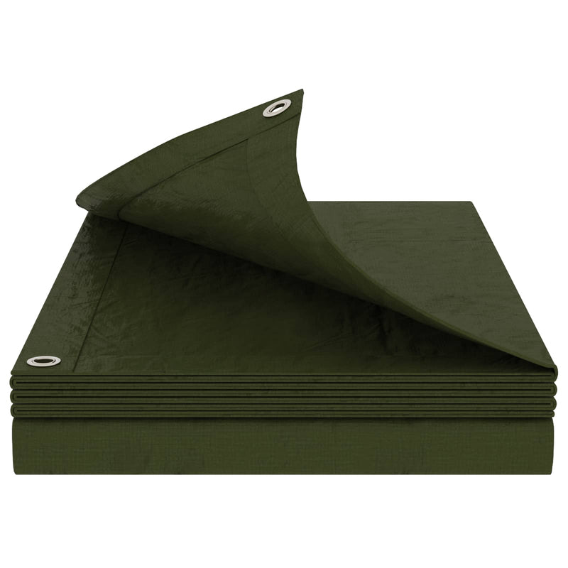 Afbeelding laden in galerijviewer, Vidaxl dekzeil 180 g m² 3x5 m hdpe groen
