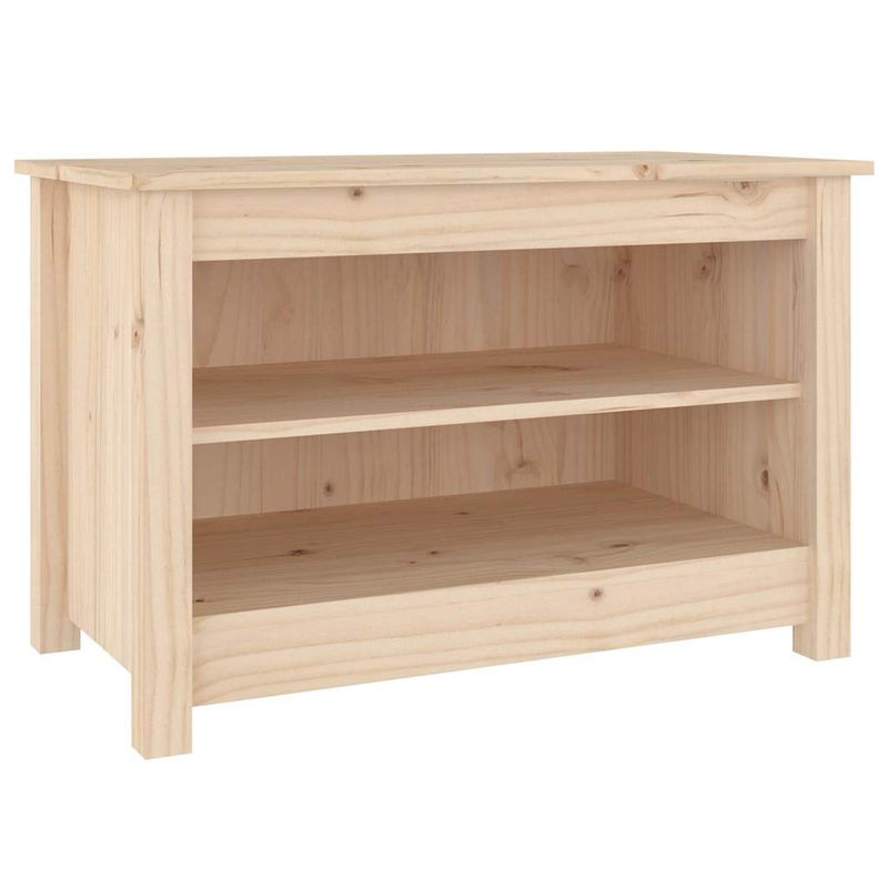 Afbeelding laden in galerijviewer, Vidaxl schoenenbank 70x38x45,5 cm massief grenenhout
