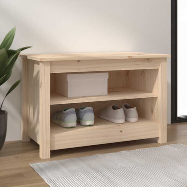 Vidaxl schoenenbank 70x38x45,5 cm massief grenenhout