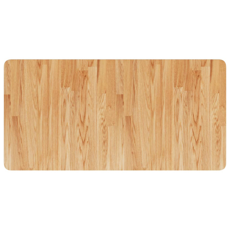Afbeelding laden in galerijviewer, Vidaxl wastafelblad 100x50x1,5cm behandeld massief hout lichtbruin
