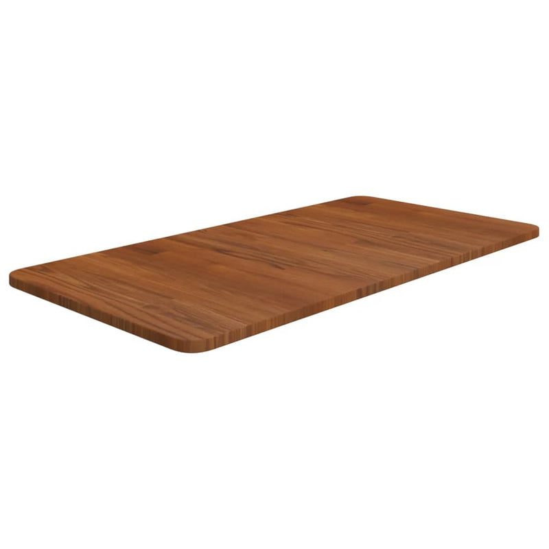 Afbeelding laden in galerijviewer, Vidaxl wastafelblad 80x40x1,5 cm behandeld massief hout donkerbruin
