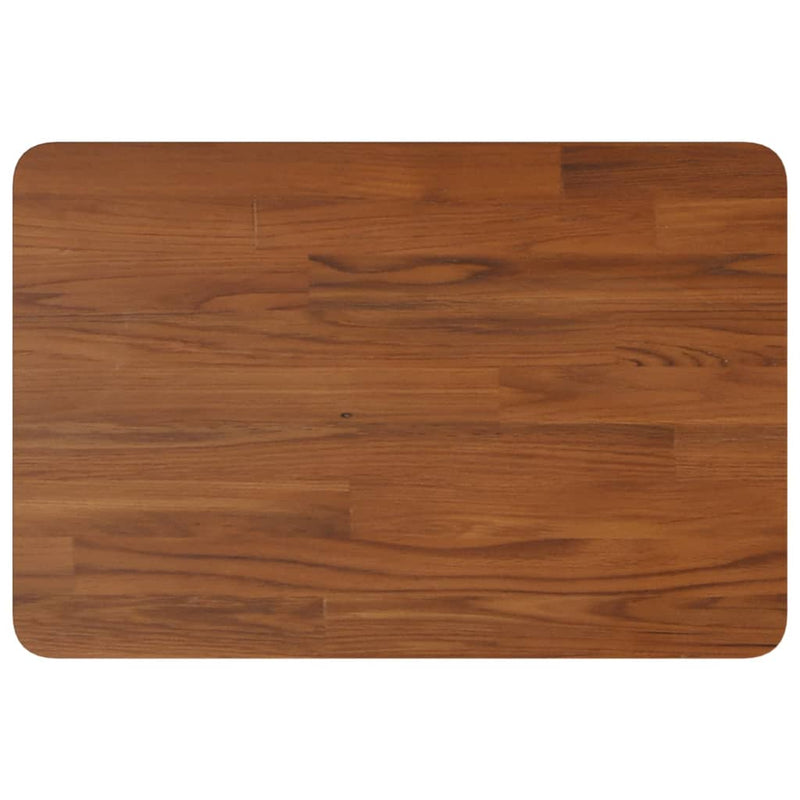 Afbeelding laden in galerijviewer, Vidaxl wastafelblad 60x40x1,5cm behandeld massief hout donkerbruin
