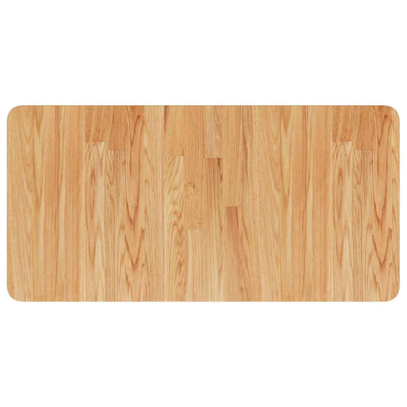 Afbeelding laden in galerijviewer, Vidaxl wastafelblad 80x40x2,5cm behandeld massief hout lichtbruin
