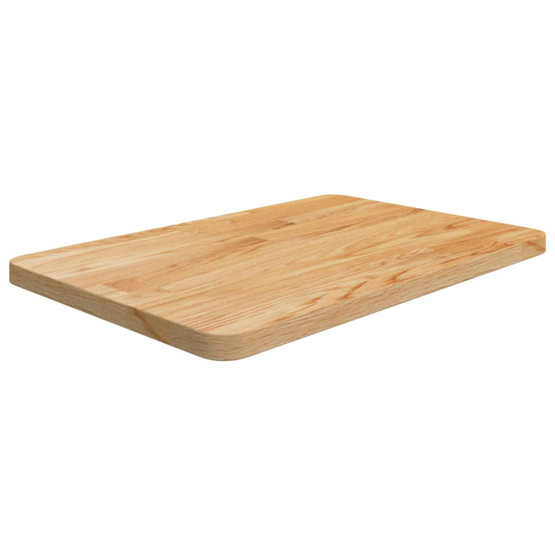 Afbeelding laden in galerijviewer, Vidaxl wastafelblad 60x40x2,5cm behandeld massief hout lichtbruin
