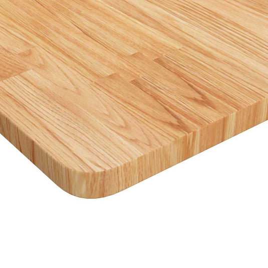 Vidaxl wastafelblad 100x60x2,5cm behandeld massief hout lichtbruin