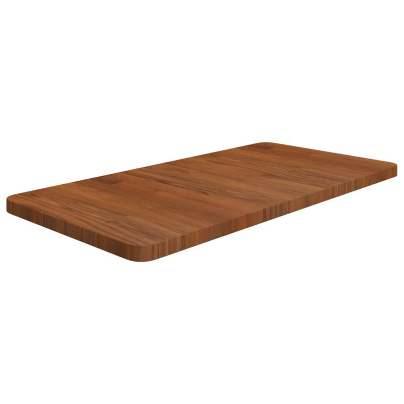 Afbeelding laden in galerijviewer, Vidaxl wastafelblad 80x40x2,5cm behandeld massief hout donkerbruin
