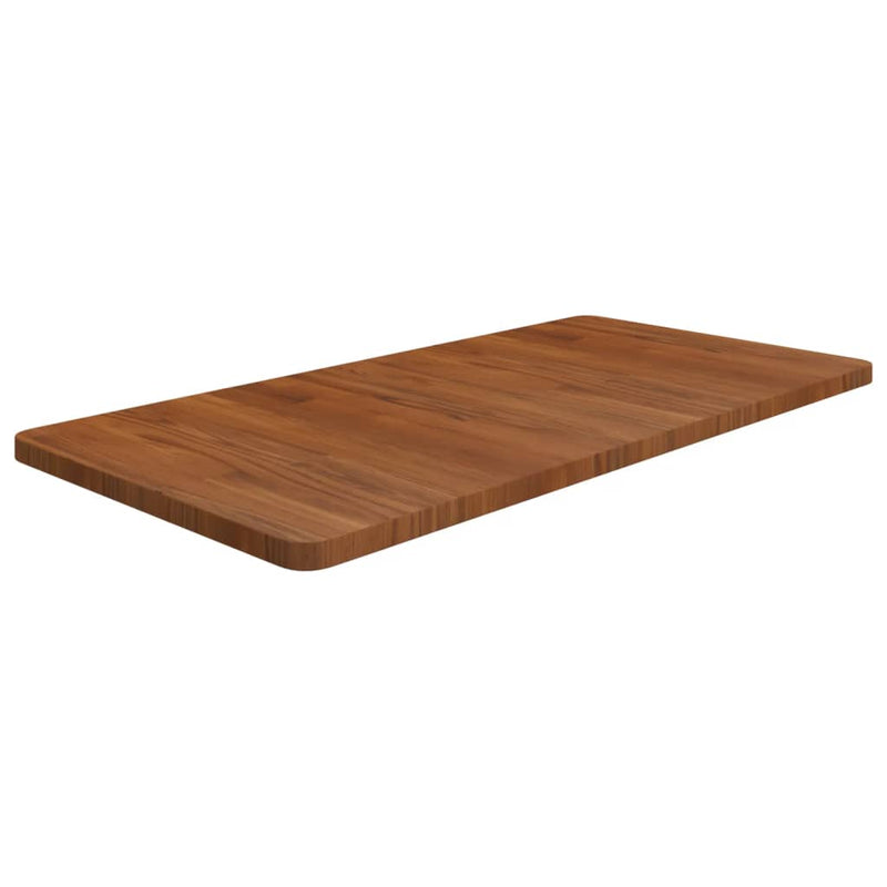 Afbeelding laden in galerijviewer, Vidaxl wastafelblad 100x50x2,5cm behandeld massief hout donkerbruin
