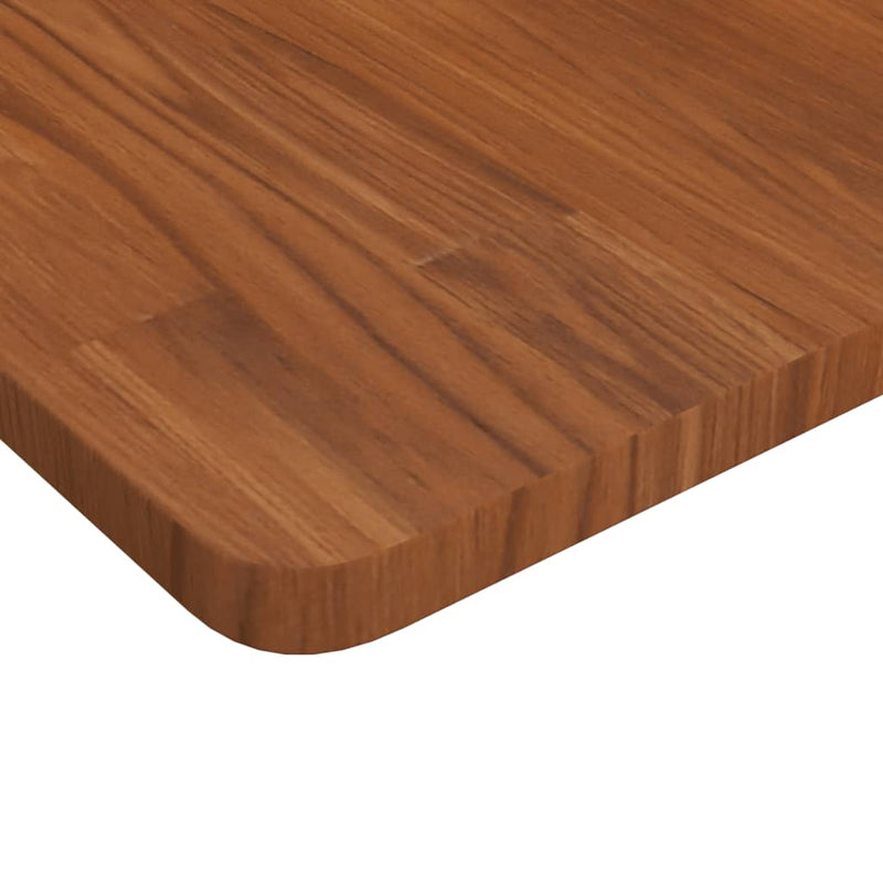 Afbeelding laden in galerijviewer, Vidaxl wastafelblad 100x50x2,5cm behandeld massief hout donkerbruin
